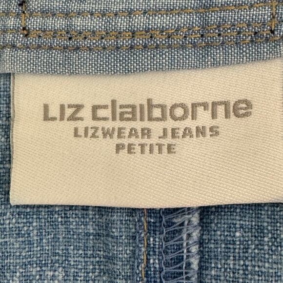 Vintage Liz Claiborne linen/cotton denim look skirt - Picture 6 of 10